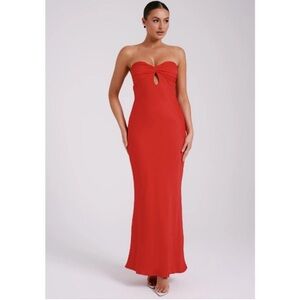 Meshki Strapless Red Antonella dress